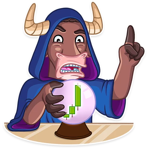 ☝️ Стикер «Bull & Bear» для Telegram