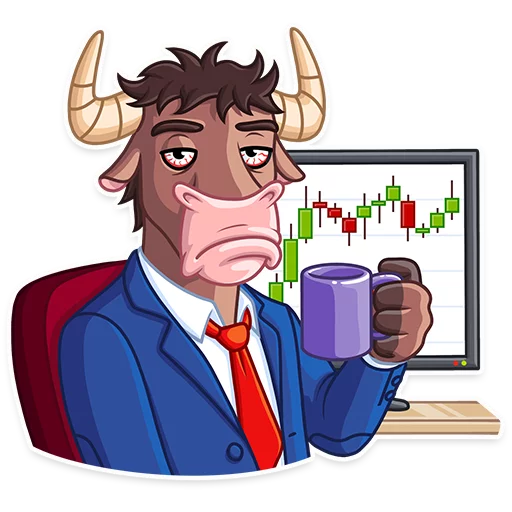 😞 Стикер «Bull & Bear» для Telegram