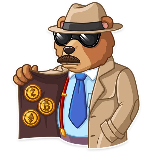 😎 Стикер «Bull & Bear» для Telegram