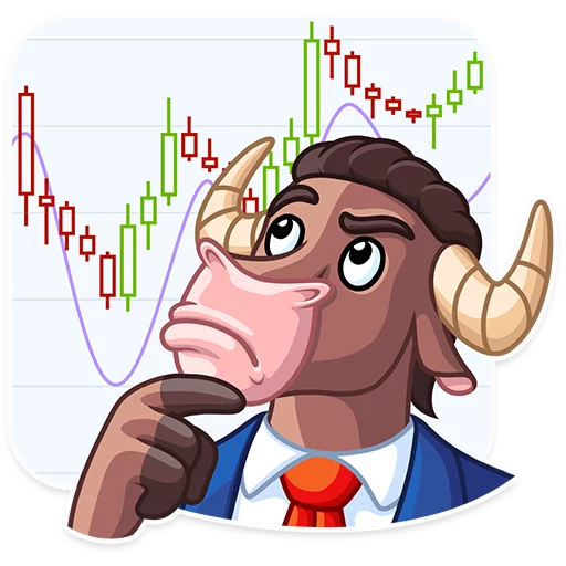 🤔 Стикер «Bull & Bear» для Telegram