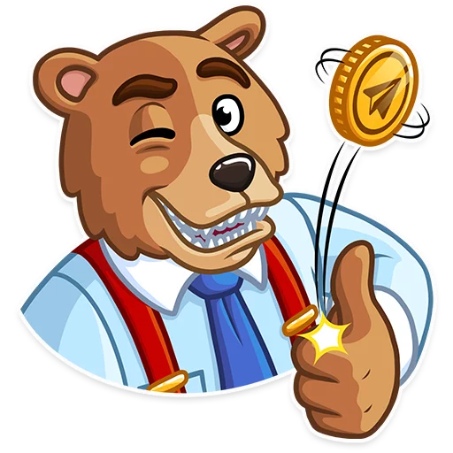 😉 Стикер «Bull & Bear» для Telegram