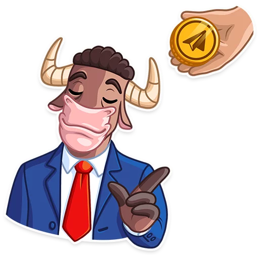 👍 Стикер «Bull & Bear» для Telegram