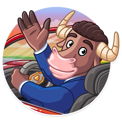 👋 Стикер «Bull & Bear» для Telegram