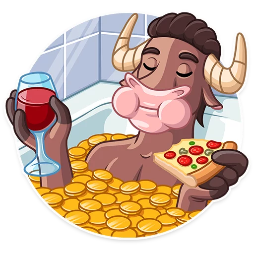 😋 Стикер «Bull & Bear» для Telegram