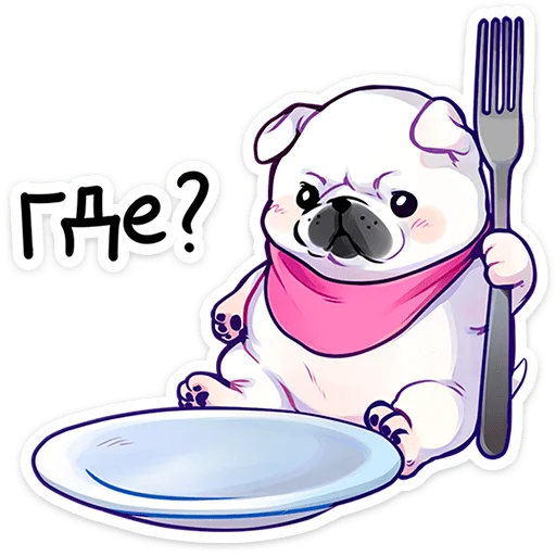 ⭐ Стикер «Бульдозер» для Telegram