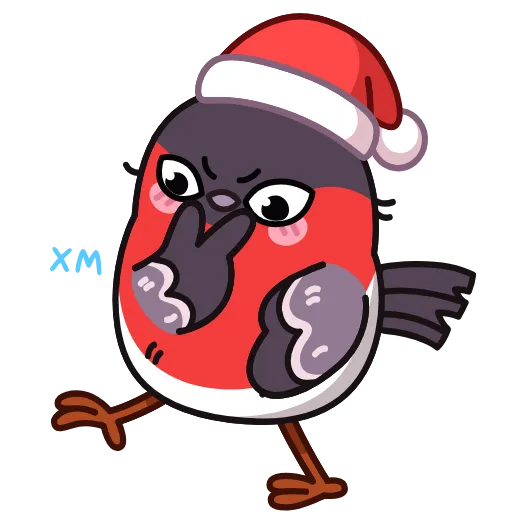 🤔 Стикер «Снегирь» для Telegram