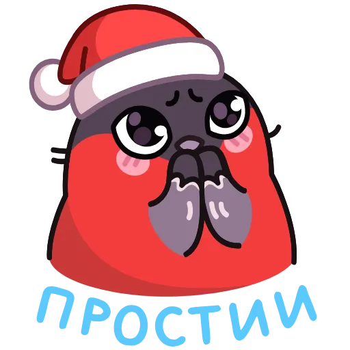 🙏 Стикер «Снегирь» для Telegram