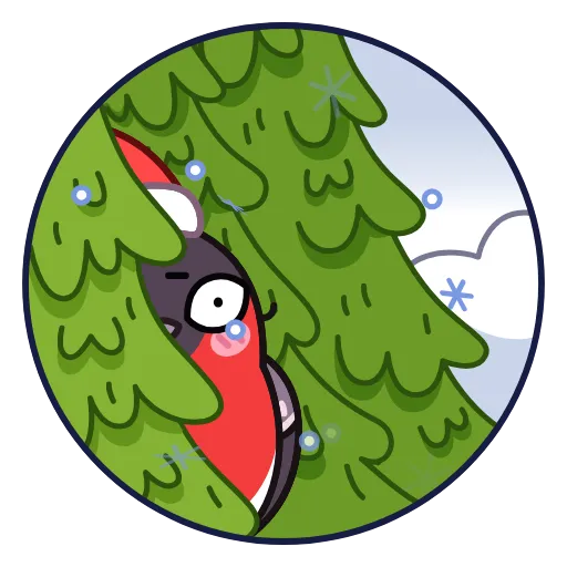 🫣 Стикер «Снегирь» для Telegram