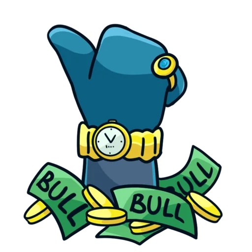 ⌚ Стикер «Mine free BULL» для Telegram