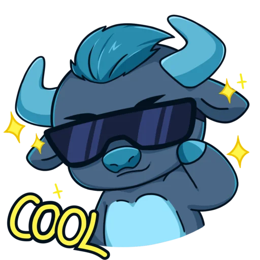 Стикерпак Mine free BULL для Telegram