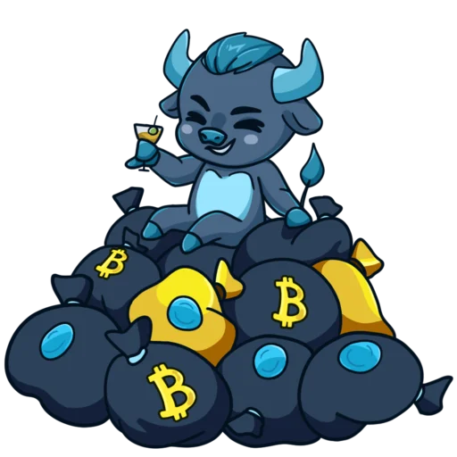 🏆 Стикер «Mine free BULL» для Telegram