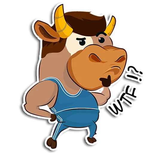 😱 Стикер «БЫКИ_2021» для Telegram