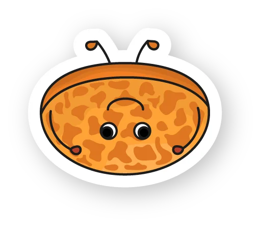 🙃 Стикер «Булочка со сливками» для Telegram