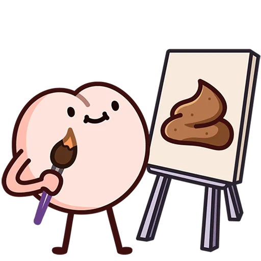 💩 Стикер «Попкинс Без Текста» для Telegram