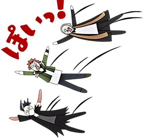 ⤵ Стикер «Bungou Stray Dogs» для Telegram
