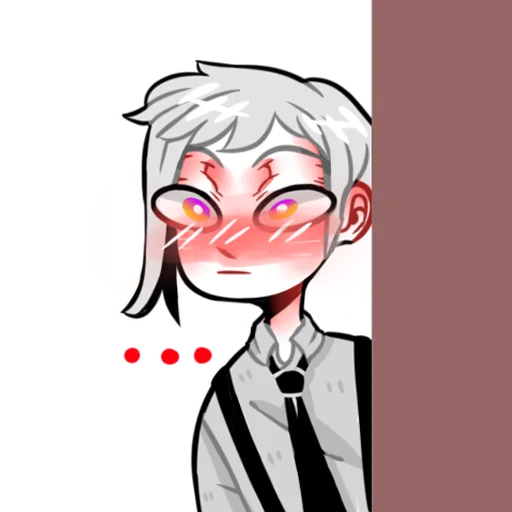 😳 Стикер «Bungou Stray Dogs (Roritozokaru)» для Telegram