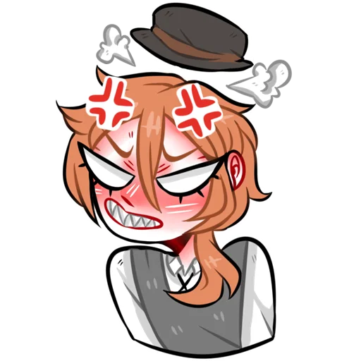 🤬 Стикер «Bungou Stray Dogs (Roritozokaru)» для Telegram