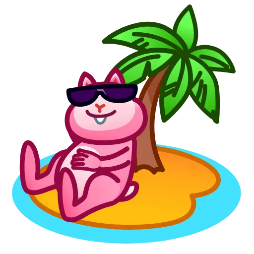🏝 Стикер «Bunny Emoji» для Telegram