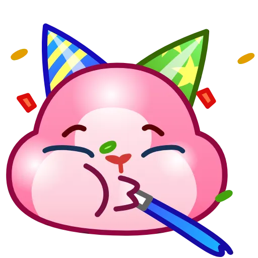 🥳 Стикер «Bunny Emoji» для Telegram