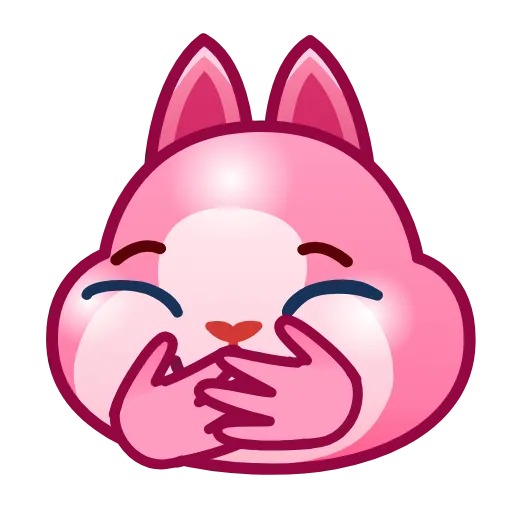 🤗 Стикер «Bunny Emoji» для Telegram
