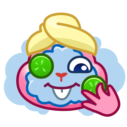 🧖‍♀ Стикер «Bunny Emoji» для Telegram