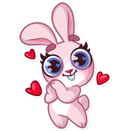 ❤ Стикер «Bunny Rosy» для Telegram