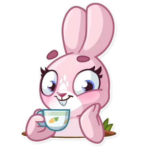 Стикерпак Bunny Rosy для Telegram — скачать