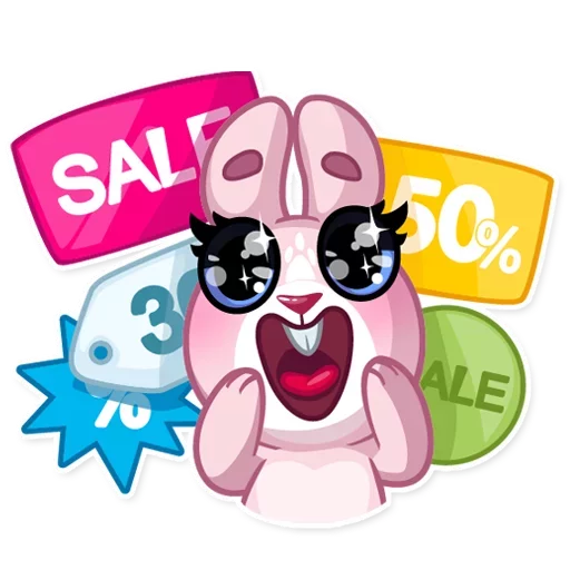 😯 Стикер «Bunny Rosy» для Telegram