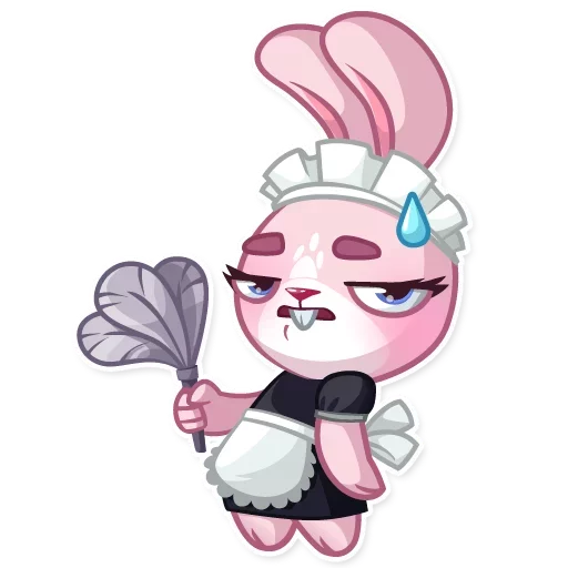 😰 Стикер «Bunny Rosy» для Telegram