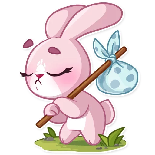 😔 Стикер «Bunny Rosy» для Telegram
