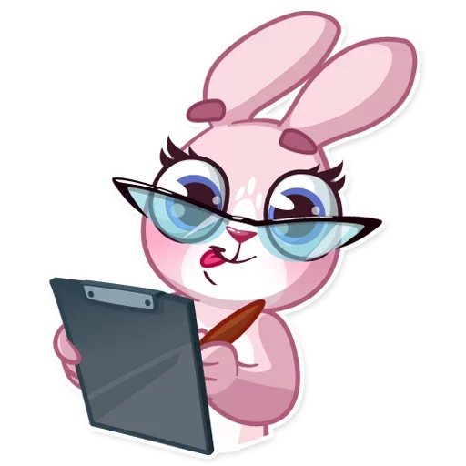 🎓 Стикер «Bunny Rosy» для Telegram