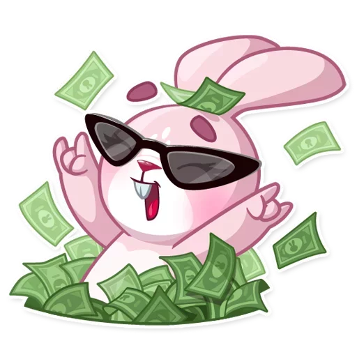 💰 Стикер «Bunny Rosy» для Telegram