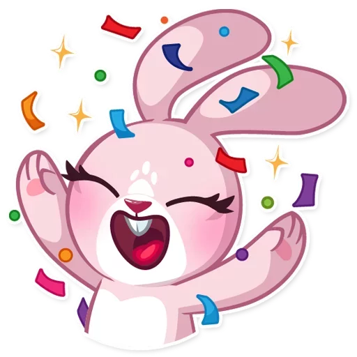 🎉 Стикер «Bunny Rosy» для Telegram
