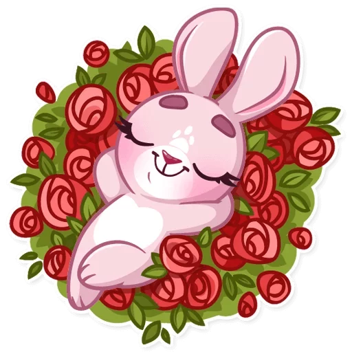 🌹 Стикер «Bunny Rosy» для Telegram