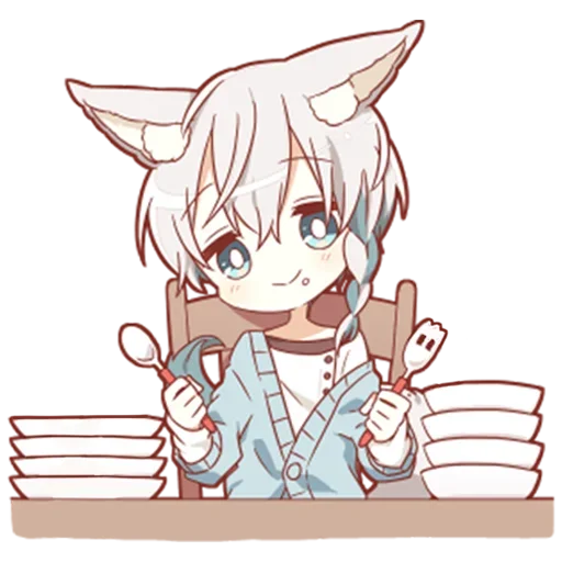 🍜 Стикер «Зайчик кун» для Telegram