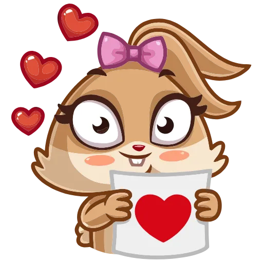 ❤ Эмодзи «Банни» для Telegram