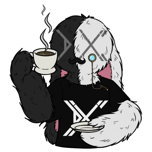 ☕️ Стикер «Зайка Asper X Bunny Asper X» для Telegram