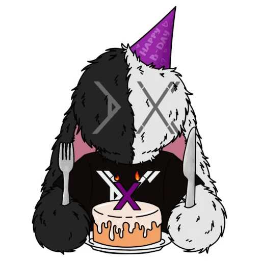 🎂 Стикер «Зайка Asper X Bunny Asper X» для Telegram