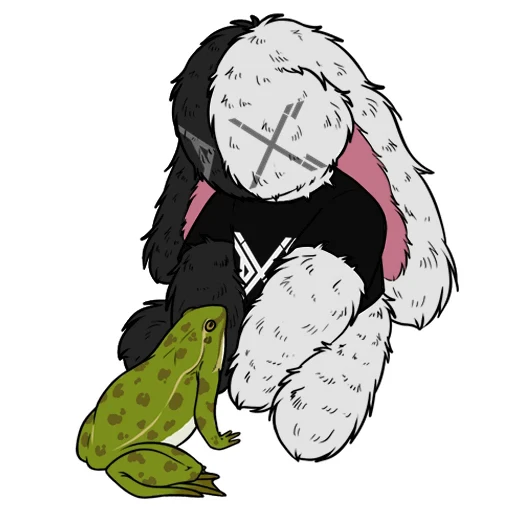 🐸 Стикер «Зайка Asper X Bunny Asper X» для Telegram