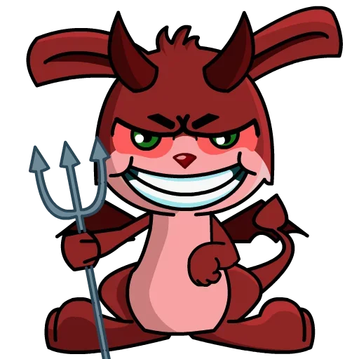 😈 Стикер «BunnyBoss» для Telegram
