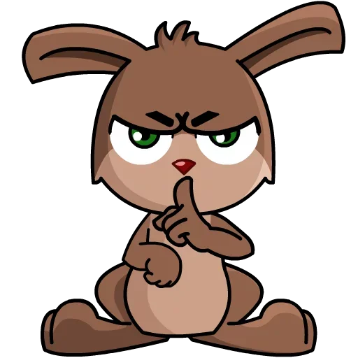 🤫 Стикер «BunnyBoss» для Telegram