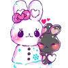 🤗 Эмодзи «Bunny Cute Pif» для Telegram