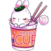 🍜 Эмодзи «Bunny Cute Pif» для Telegram