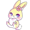 🤍 Эмодзи «Bunny Cute Pif» для Telegram