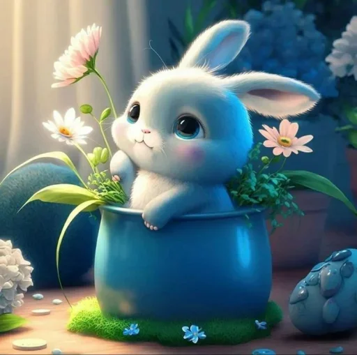 🐰 Стикер «Bunny cute» для Telegram