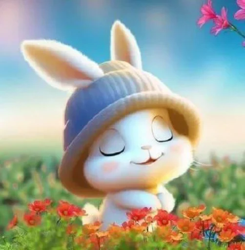 🐰 Стикер «Bunny cute» для Telegram