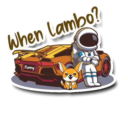 🏎️ Стикер «BunnyDoge» для Telegram