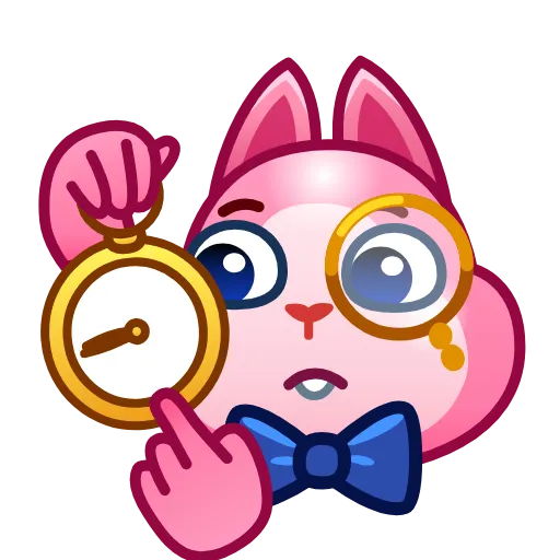 Стикерпак Pink Bunny для Telegram