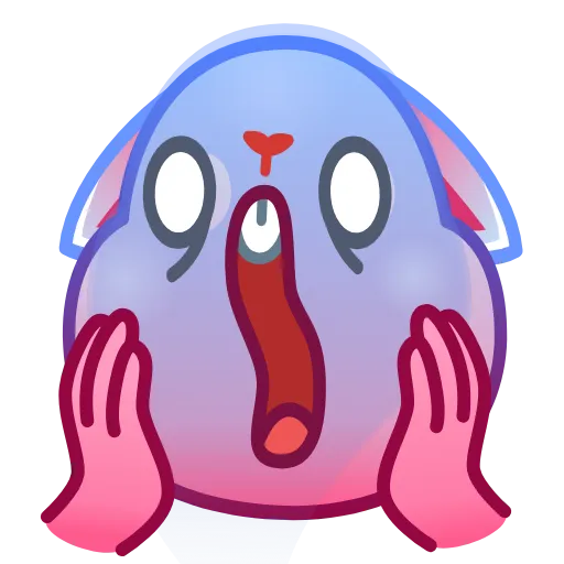 😨 Стикер «Pink Bunny» для Telegram