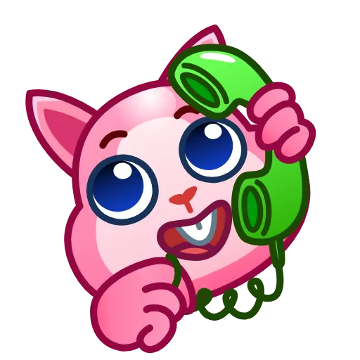 📞 Стикер «Pink Bunny» для Telegram